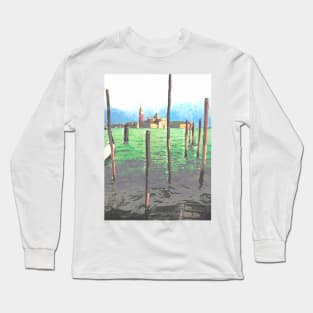 Venice Island Pastel Long Sleeve T-Shirt